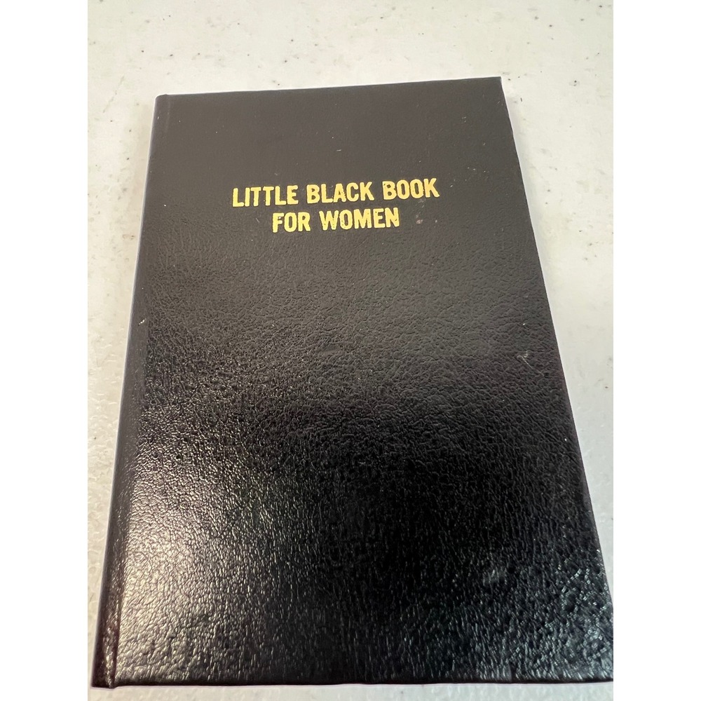 Vintage Little Black Book for Women Novelty Address Book Contact Organizer Black